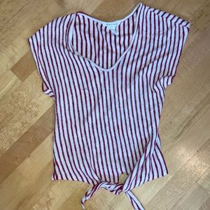 Striped short sleeve shirt